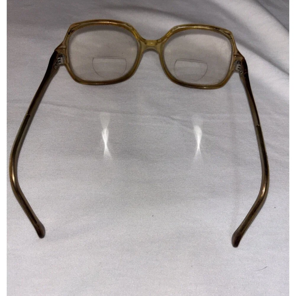 Vtg Sterling Optical Retro Oversized EW Steel Frame 53018 Eyeglasses 80S Mom